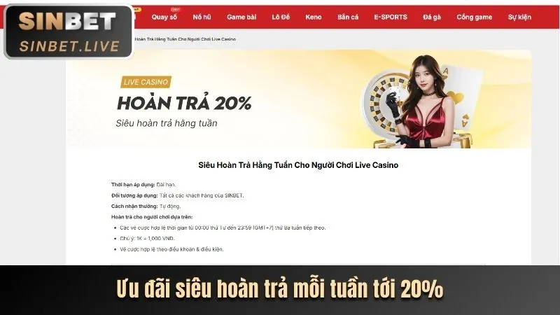Hoàn Trả Thể Thao & Casino